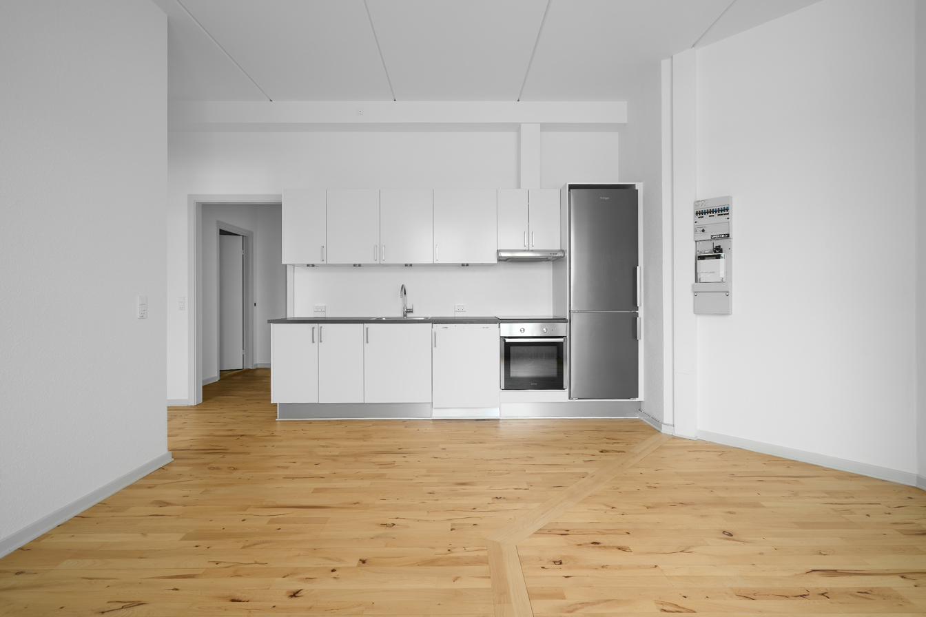 Lejlighed med åbent køkken og stue på Oluf Bagers Gade